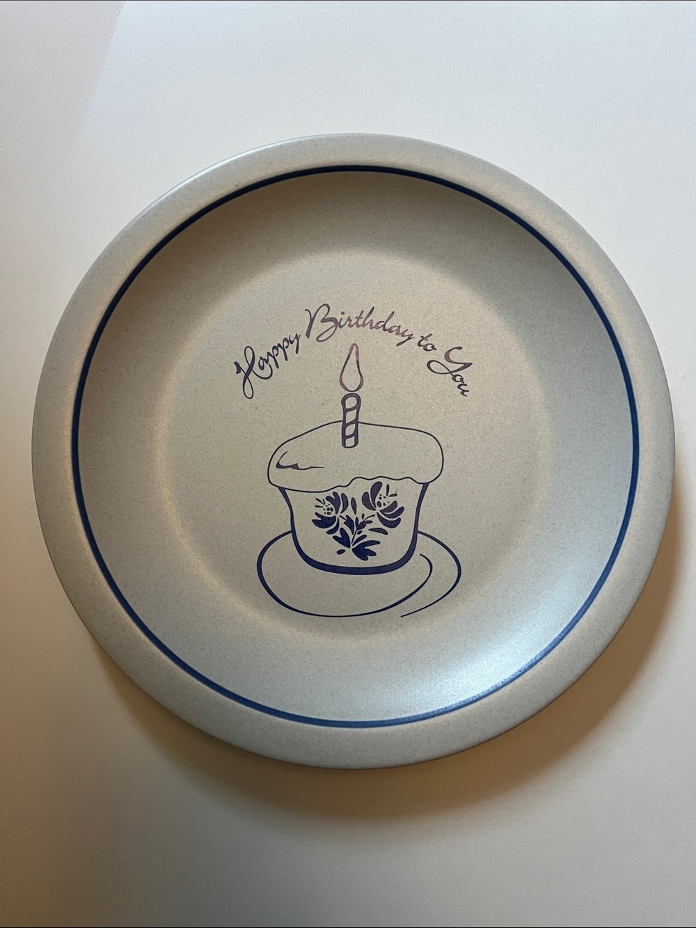 Pfaltzgraff Yorktowne 'Happy Birthday to You' Dinner Plate